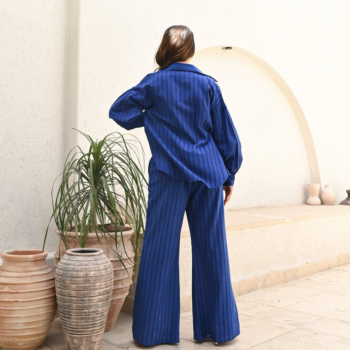 Textured Blue Co-ord Set